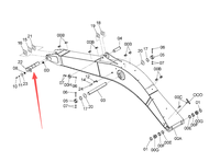 Pièces d'origine Hitachi 8102957, goupille de connexion du bras de flèche, pièces hydrauliques pour excavatrice Hitachi ZX200 ZX200-3 ZX200-5A ZX220-6A