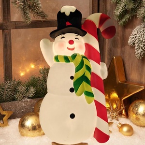 Décorations de Noël personnalisées en moulage par soufflage, décorations de maison pour le Nouvel An, ornement d'ambiance avec lumières - Product Image 5