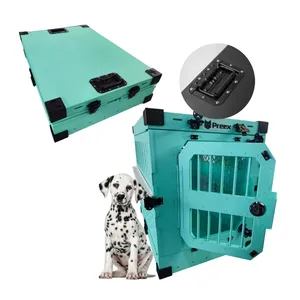 Preex Lightweight Stackable Dog Crates Outdoor Travel Portable Foldable Collapsible Cages