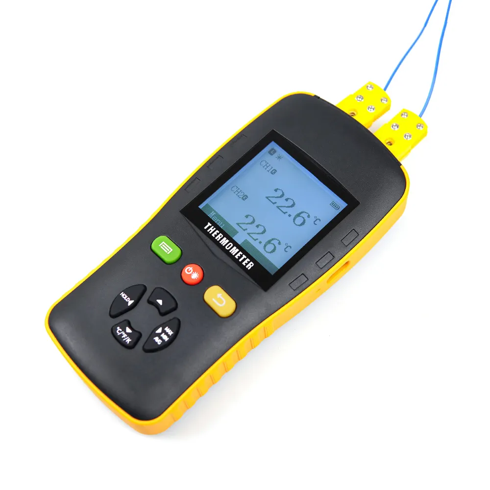 Digitale Handheld Thermokoppel Sensor Thermometer Datalogger Met Ktj Type Sonde