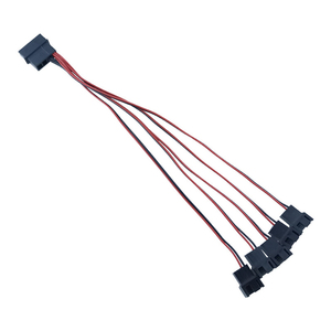 <span class=keywords><strong>Hub</strong></span> de ventilateur à 5 ports <span class=keywords><strong>Molex</strong></span> 4 broches vers 5x 3/4 broches avec contrôle intelligent de la vitesse pour système de refroidissement de boîtier PC - Product Image 6