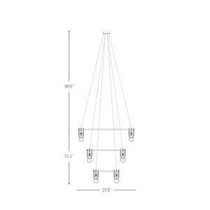 Lámpara de Araña de Cristal de Cobre Personalizada, Estilo Europeo Retro, para Sala de Estar, Hotel, Diseño Artístico, Estilo Chateau, Extra Grande, con Velas - Product Image 2
