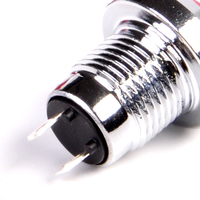 Interrupteur à bouton-poussoir étanche IP67 rond autobloquant avec borne à souder TOOOWEI 12 mm