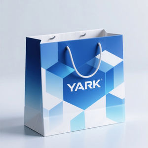 Sac de shopping en carton kraft avec logo personnalisé pour vêtements et aliments, sac en papier kraft personnalisé pour les boutiques de cadeaux - Product Image 1