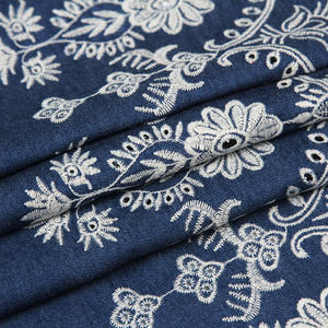 Pantalon en <span class=keywords><strong>jean</strong></span> personnalisé populaire, broderie d'œillets de coupe, en coton Denim Stretch déchiré aux genoux, tissu de Jeans pour garçons/ - Product Image 4