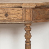 Table console de couloir en bois rustique/chic shabby, cèdre blanc, 151 cm