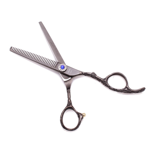 Forbici per Taglio Capelli 5.5'' 6'' AQIABI in Acciaio Giapponese, Forbici Sfilzatrici per Parrucchieri, Manico Nero Prugna A9002 - Product Image 6