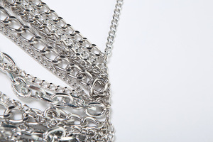 Viviblook Z328TP01 Top de Verano para Mujer, Sexy, con Cadena Metálica, Espalda Descubierta, Estilo Halter - Product Image 6