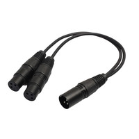 3 pin kabel splitter xlr pria dan dual Wanita kabel Splitter XLR