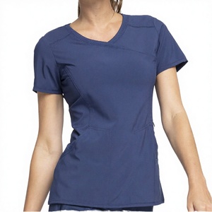 Uniforme Médico Unisex de Alta Calidad, 100% Algodón, Diseño Cruzado, Elástico en 4 Direcciones, Estampado, para Hospital y Enfermería - Product Image 3