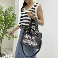 Sac à dos personnalisé mignon poisson rouge décoration filles PVC affichage école Ita sac de haute qualité à sangle détachable élégant Ita