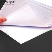 Feuilles d'autocollants en vinyle imprimables personnalisées de taille A4/A3, 8,25 x 11,7 pouces, papier autocollant blanc pour imprimante laser et avertissement