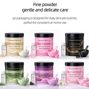 ผงมาส์กเนื้อนุ่มปรับแต่งได้ปี 2026 ผสมกุหลาบ คลอเรลล่า และคาเวียร์ สำหรับผิวหน้าและจมูก ช่วยลดเลือนริ้วรอย บำรุงผิวชุ่มชื้นอย่างล้ำลึก - Product Image 2