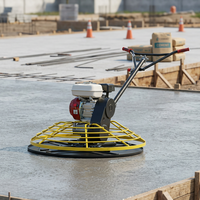 Machine de finition de sol en béton à essence CE pour la construction de routes et de voies ferrées en mortier de ciment et talocheuse électrique autoportée