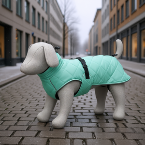 Abrigo para Perro Estilo Urbano Oslo XS 30 cm Color Jade Ropa Impermeable para Mascotas - Product Image 3