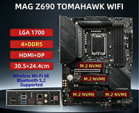 Vente en gros de cartes mères Intel MAG Z690 TOMAHAWK WIFI LGA 1700 DDR5 SATA 128 Go pour ordinateurs de bureau ATX, processeurs de 12e à 14e génération