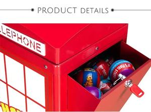 Nuovissimo Sistema di Pagamento a Gettoni per Cabina Telefonica e Distributore di Capsule 2025 in Plastica e Metallo Tipo Distributore Automatico di Caramelle - Product Image 4