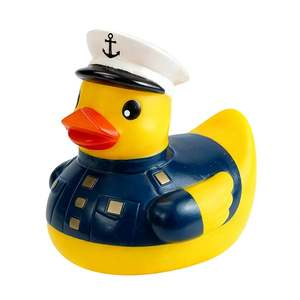 Jouets de bain et de douche pour enfants en gros, jouets aquatiques, petits canards jaunes mignons sur le thème de la police - Product Image 1