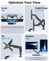 Support de moniteur PC vertical économique pour deux écrans LCD de 32 pouces, disponible en ODM