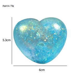 JY Bola Antiestrés de Malta con Forma de Corazón Aurora Grande, de Subida Lenta, Juguete Sensorial para Aliviar el Estrés - Product Image 4