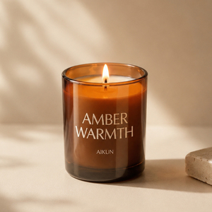 AIKUN Aromatherapy Soy Wax Modern Scented <b>Candle</b> Handmade Non-Toxic Glass Jar for High-end Birthday Wedding Gift - Product Image 3