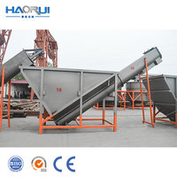 Équipement de recyclage des déchets plastiques, machine de broyage PET, machine de lavage à chaud des flocons de bouteilles PET