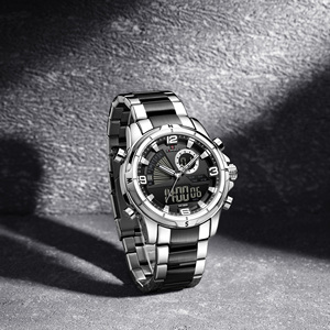 Đồng hồ thể thao NAVIFORCE 9257 hiện đạ<span class=keywords><strong>i</strong></span>, máy quartz, hiển thị kỹ thuật số, dạ quang, chống nước, có chức năng báo thức và bấm giờ dành cho nam - Product Image 6