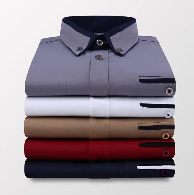 Short Sleeve Shirt Men's Summer Short Sleeve Men's Shirt Slim Fit High Quality Casual Dress Groomsmen Shirt