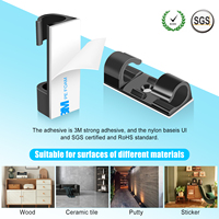 Gestion des câbles Support de fil TV PC Clips de câble collants et rangés avec cordon et fils d'organisation auto-adhésifs solides