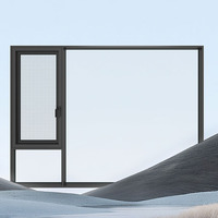 Ventanas de Aluminio Abatibles Personalizadas para Diferentes Tipos de Casas, Ventanas de Doble Vidrio