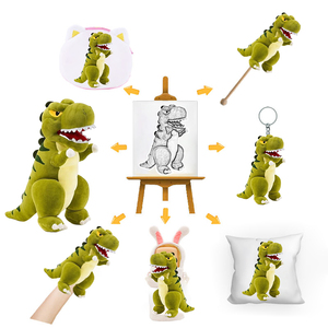 Juguete de Peluche de Dinosaurio Personalizado, Almohada de Peluche de Dragón Suave, Juguete de Peluche de Dinosaurio Feroz, Juguetes Suaves y Lindos - Product Image 2