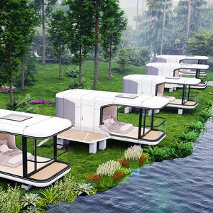 Villa <span class=keywords><strong>de</strong></span> Lujo Moderna, Casa Contenedor Desmontable, Cabaña Prefabricada Impermeable, <span class=keywords><strong>Concepto</strong></span> <span class=keywords><strong>de</strong></span> Hotel Inspirado <span class=keywords><strong>en</strong></span> una Cápsula Espacial - Product Image 6