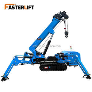 Mobiler Spinnen kran 3 Tonnen 5 Tonnen 8 Tonnen 10 Tonnen Teleskop ausleger 360-Grad-Mini-Raupen-Hydraulikkran, der 14m mit Fliegen ausleger hebt - Product Image 6