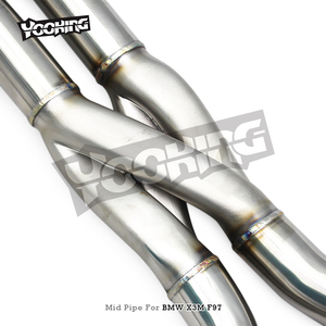 ท่อไอเสียกลางแบบ Bolt-on ขนาด 2.75 นิ้ว รุ่น <span class=keywords><strong>Z</strong></span>/X สำหรับ BMW X3M/X4M F97/F98 3.0T ปี 2019-2023 ท่อไอเสียกลางสำหรับรถแข่ง/ใช้งานทั่วไป - Product Image 6
