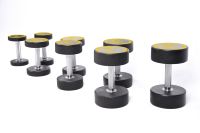 Dumbbell BLD Adjustable CPU+Steel Core - Pegangan Knurled Anti-Selip Berlapis Karet Plastik, Tahan Lama, Ringan untuk Latihan Kekuatan di Rumah
