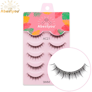 Abestyou OEM ODM Pestañas Postizas de Tira Completa para Maquillaje, Pestañas Sintéticas con Banda Transparente Invisible, Reutilizables, Libres de Crueldad Animal, Estilo <span class=keywords><strong>Manga</strong></span>, ¡Oferta Caliente! - Product Image 4