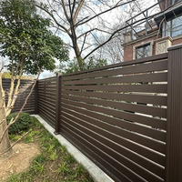 Clôture en aluminium en promotion, installation facile DIY, écran occultant à lattes serrées pour jardin, terrasse, bord de piscine, clôture résidentielle
