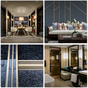 Phổ Biến Gương Vàng Thép Không Gỉ Gạch Trang Trí Cho Phòng Tắm Và Cầu Thang Trang Trí Nội Thất-Không Thấm Nước Bền Hồ Sơ Dải - Product Image 6