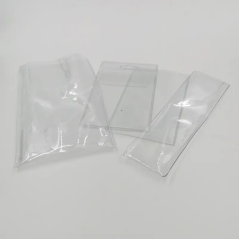 Hochwertige transparente kleine Angelhaken-PVC-Verpackungs tasche für Angel geräte