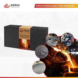 Brique de carbone anti-corrosion en <span class=keywords><strong>graphite</strong></span> réfractaire acide KERUI pour four de fusion d'aluminium - Product Image 5