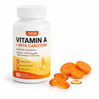 Gélules de Vitamine A et Bêta-Carotène pour le Bien-être Visuel, la Nutrition de la Peau et le Soutien de la Fonction Immunitaire dans des Formules Quotidiennes à Base d'Huile