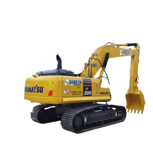 Komatsu PC200 120 Series 120-2/3/5/6 Pelles d'occasion 12 tonnes Composant d'origine Bulldozers de marque japonaise Stock de vente disponible - Product Image 1