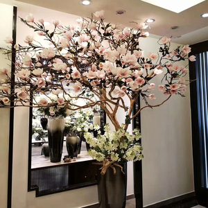 Simulation personnalisée 2m 3m 4m 5m grande pièce maîtresse artificielle arbre de fleurs de cerisier pour mariage restaurant jardin décorations pour la maison - Product Image 2