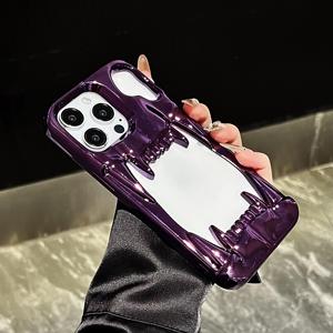 Mạ Điện New Hollow <span class=keywords><strong>Tiger</strong></span> Răng 3D Trường Hợp Đối Với <span class=keywords><strong>iPhone</strong></span> 17 Pro Phong Cách Hollow Bạc Điện Thoại Bìa Đối Với <span class=keywords><strong>iPhone</strong></span> 17 16 15 14 13 12 - Product Image 6