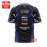 Maillot de jeu esports de sublimation personnalisé imprimé sur toute la surface, le plus sélectionné