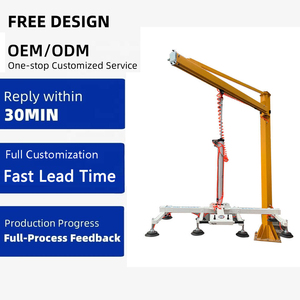 Nueva Máquina de Elevación Neumática al Vacío JS, Elevador de Vidrio y Placas de Acero Inoxidable, Capacidad de Carga de 100kg/300kg/500kg, 8 Ventosas - Product Image 1