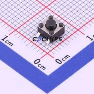 UK-B0206-G3.8-250-JZ Tactile Switch SMD-4P,4.5x4.5mm Switch Single Pole Single Throw Round Button 2.5N Vertical Mount - Product Image 1