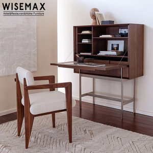 WISEMAX FURNITURE Chaise de salle à manger contemporaine de style designer à imprimé léopard en bois de frêne, chaise de salon pour la maison, le salon, l'hôtel, le <span class=keywords><strong>restaurant</strong></span> - Product Image 2