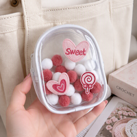 Sac de rangement transparent en PVC pour poupées avec fermeture éclair, idéal pour les collectionneurs de jouets et les kits de fabrication de bracelets