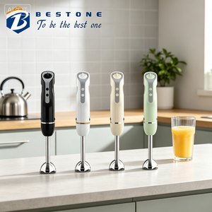 Mixeur plongeant BESTONE 12 vitesses, 2 lames en acier inoxydable, fonctionne sur piles, multifonctionnel pour la cuisine domestique - Product Image 2